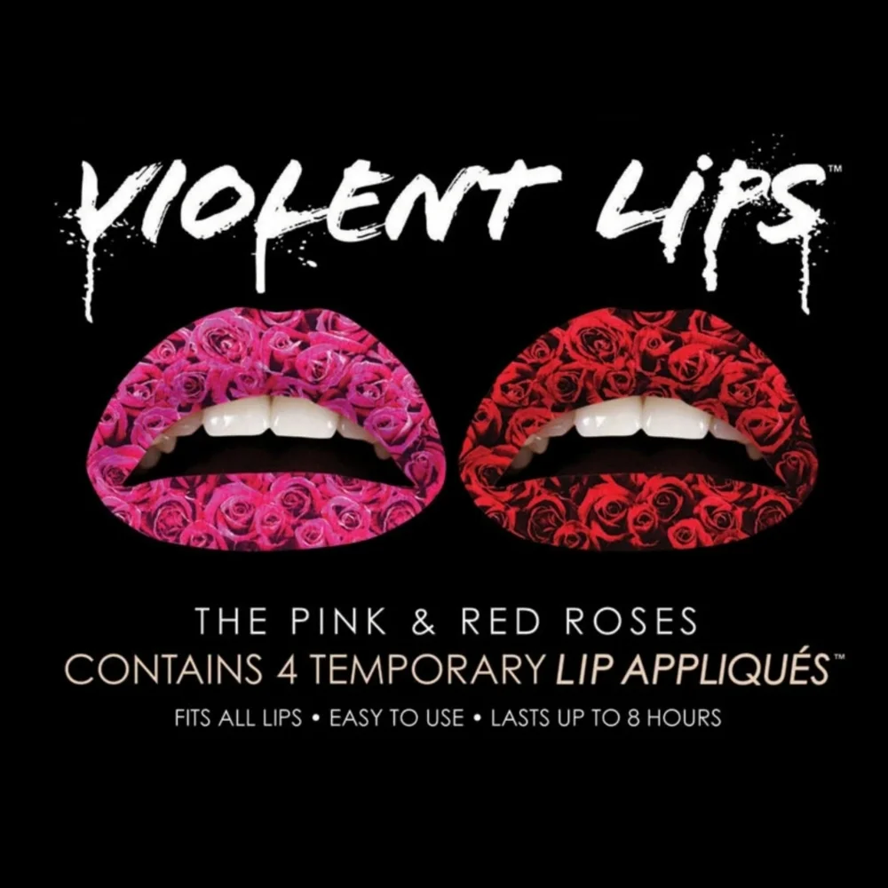💋VIOLENT LIP'S DESIGNER LIP DECALS! ROSES